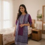 Embroidery cotton three-piece